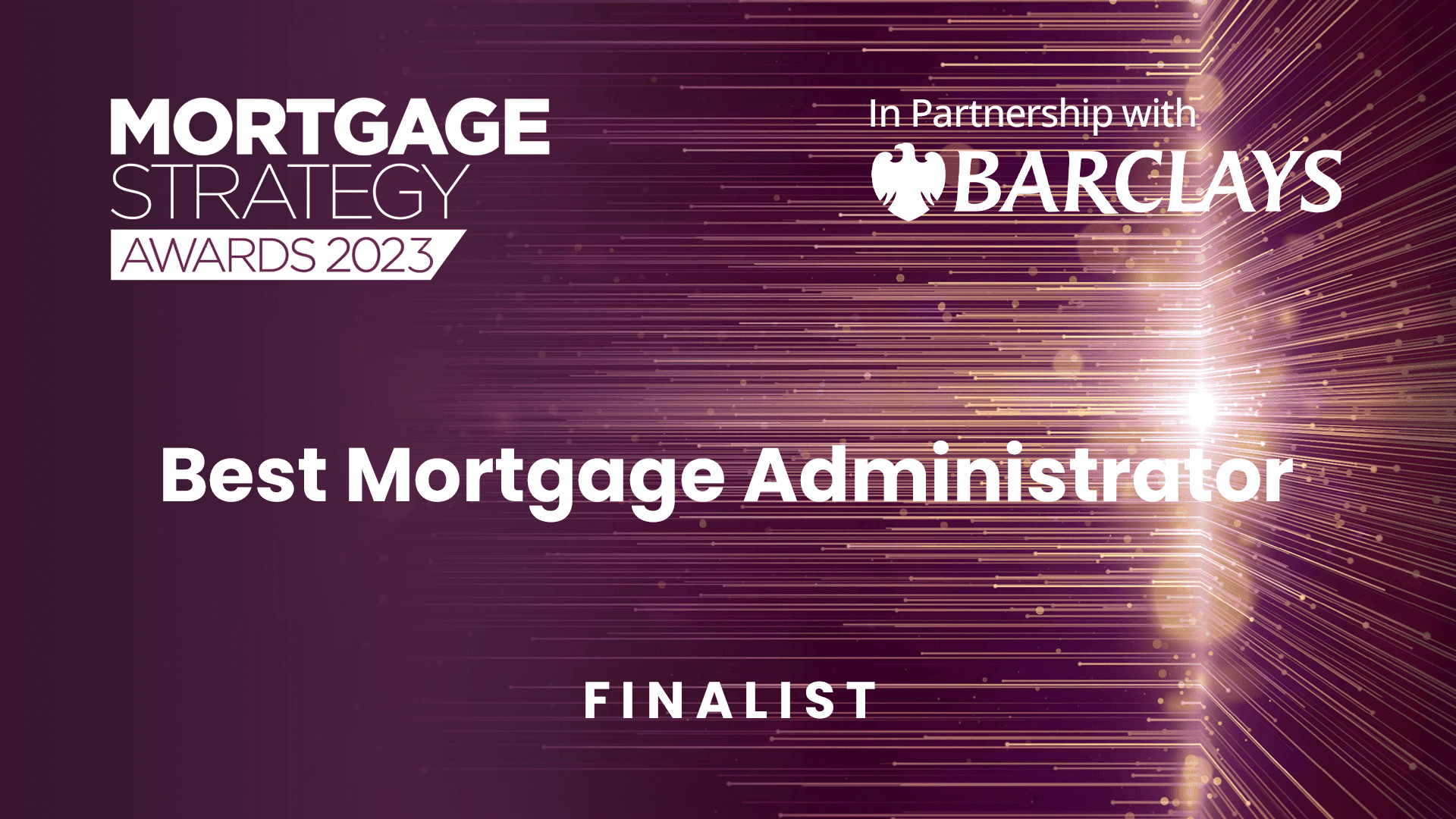 Finalist - Best Mortgage Administrator 2023